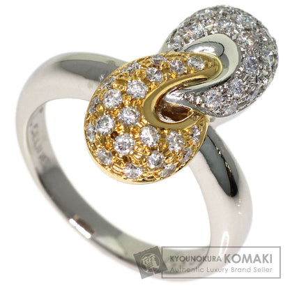 CELINE Diamond Ring K18 Yellow Gold PT900Ladies [Used]