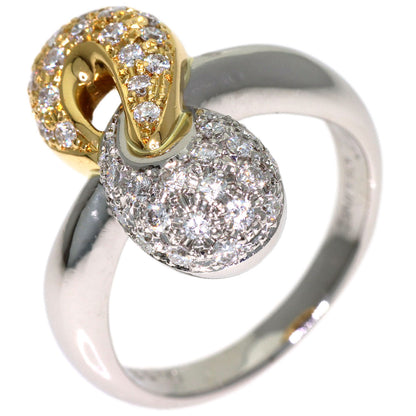 CELINE Diamond Ring K18 Yellow Gold PT900Ladies [Used]