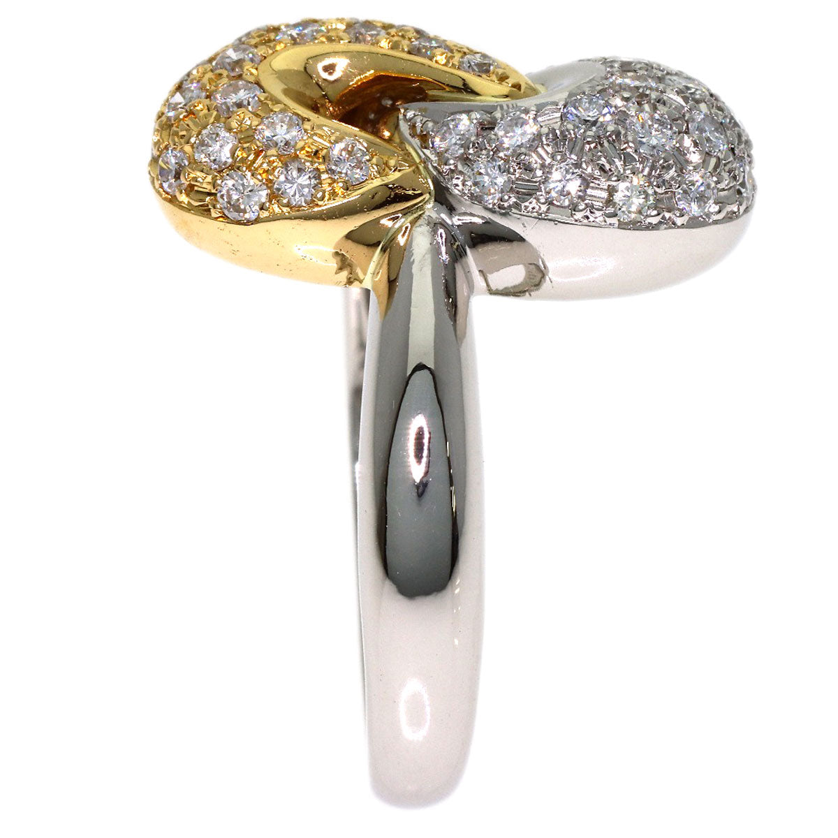CELINE Diamond Ring K18 Yellow Gold PT900Ladies [Used]