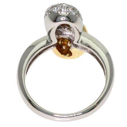 CELINE Diamond Ring K18 Yellow Gold PT900Ladies [Used]