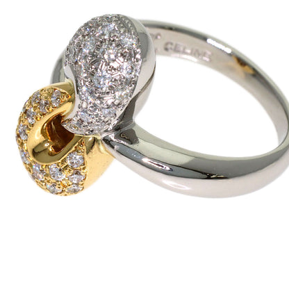 CELINE Diamond Ring K18 Yellow Gold PT900Ladies [Used]
