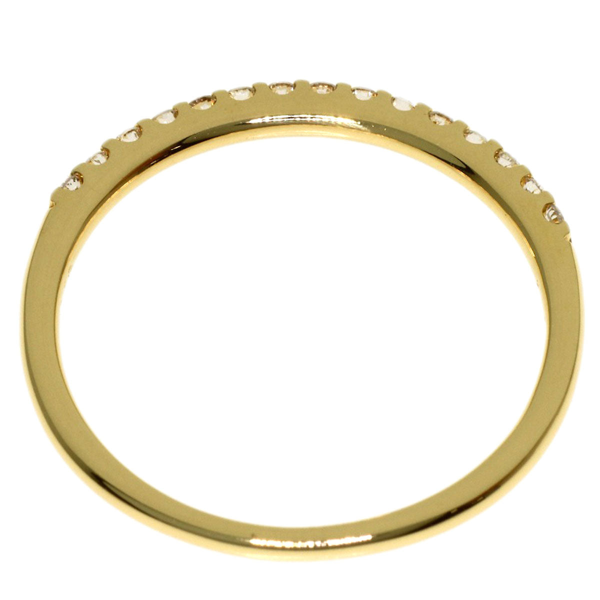 Ponte Vecchio Diamond Ring K18 Yellow Gold Ladies [Used]