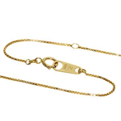CELINE Double Circle Diamond Necklace K18 Yellow Gold Ladies [Used]
