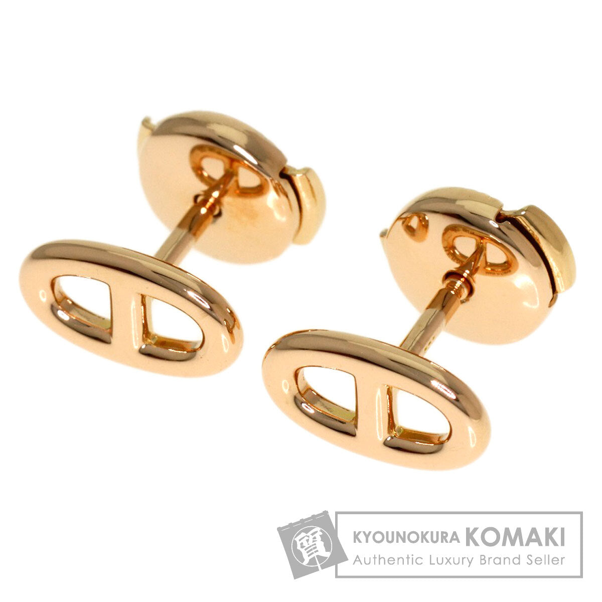 HERMES Farandole TPM earring K18 Pink Gold Ladies [Used]
