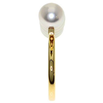 TASAKI Balance Signature Akoya Pearl Ring K18 Yellow Gold Ladies [Used]