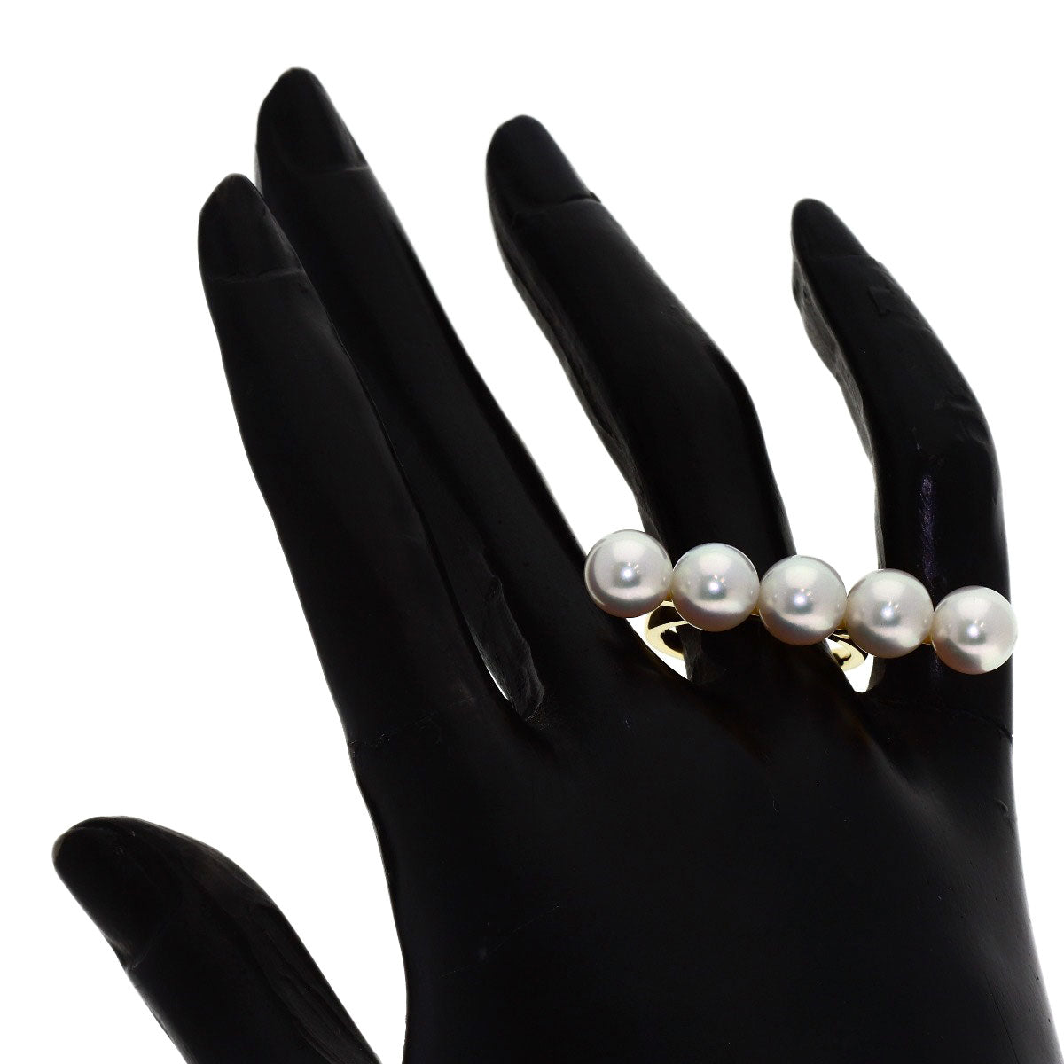 TASAKI Balance Signature Akoya Pearl Ring K18 Yellow Gold Ladies [Used]