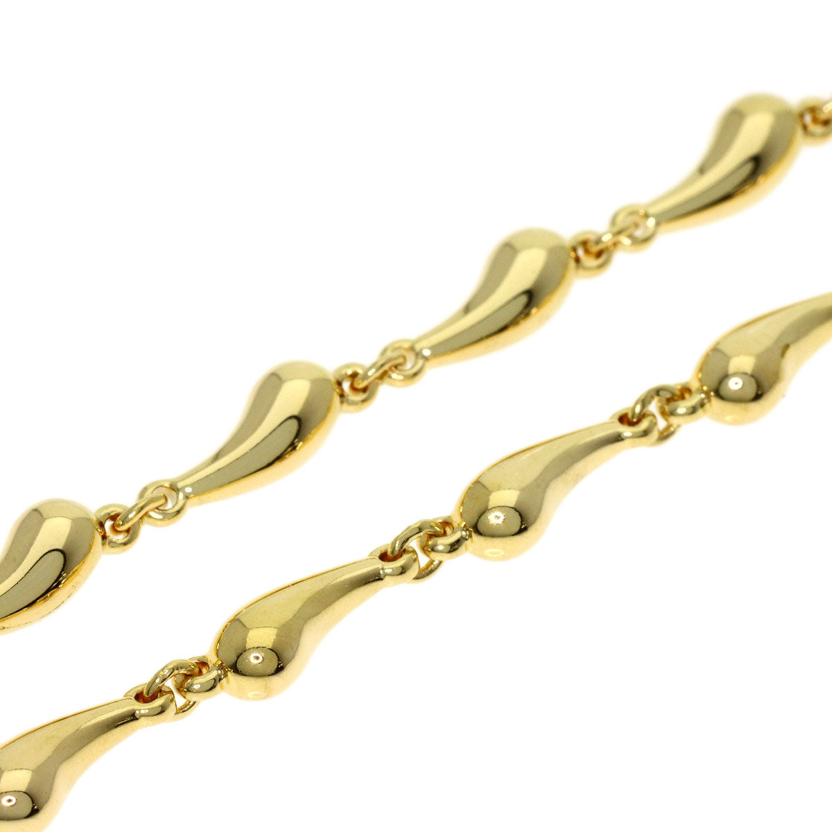 TIFFANY&Co. teardrop Necklace K18 Yellow Gold Ladies [Used]