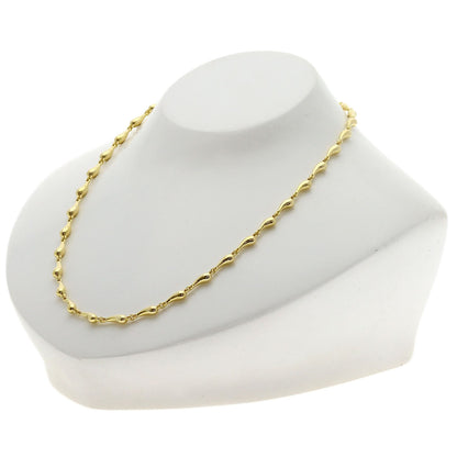 TIFFANY&Co. teardrop Necklace K18 Yellow Gold Ladies [Used]