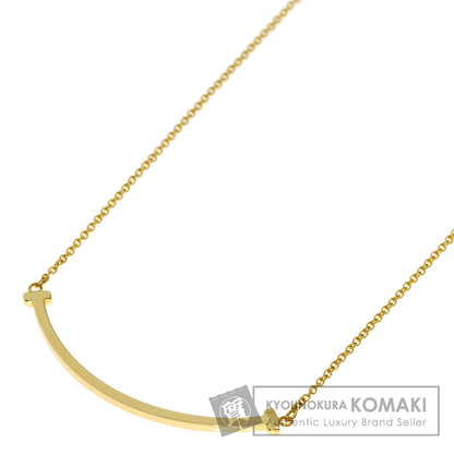 TIFFANY&Co. T smile small Necklace K18 Yellow Gold Ladies [Used]
