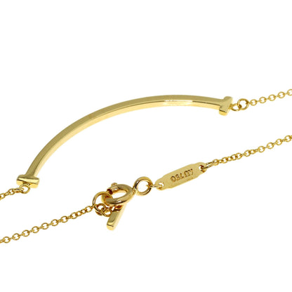 TIFFANY&Co. T smile small Necklace K18 Yellow Gold Ladies [Used]