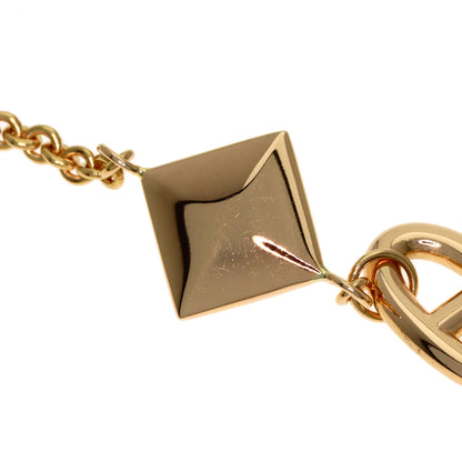 HERMES Rondo Multi Long Necklace K18 Pink Gold Ladies [Used]