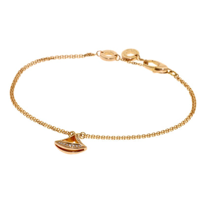 BVLGARI Diva Dream SM Diamond 2-strand Bracelet K18 Pink Gold Ladies [Used]