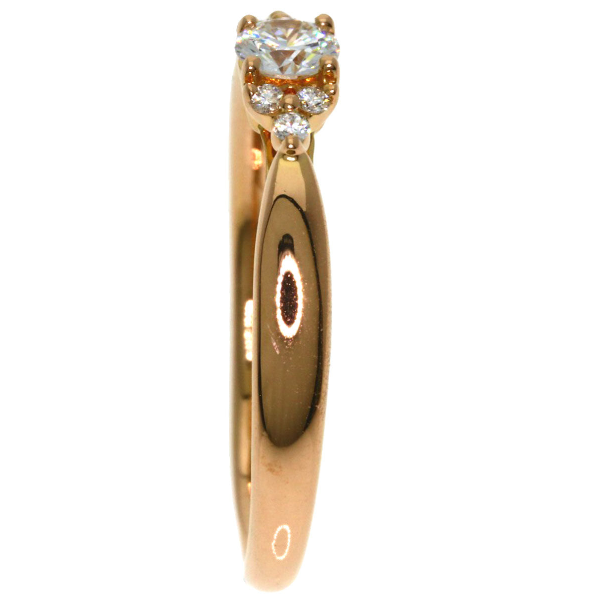 TIFFANY&Co. Harmony Cluster Side Stone Diamond Ring K18 Pink Gold Ladies [Used]