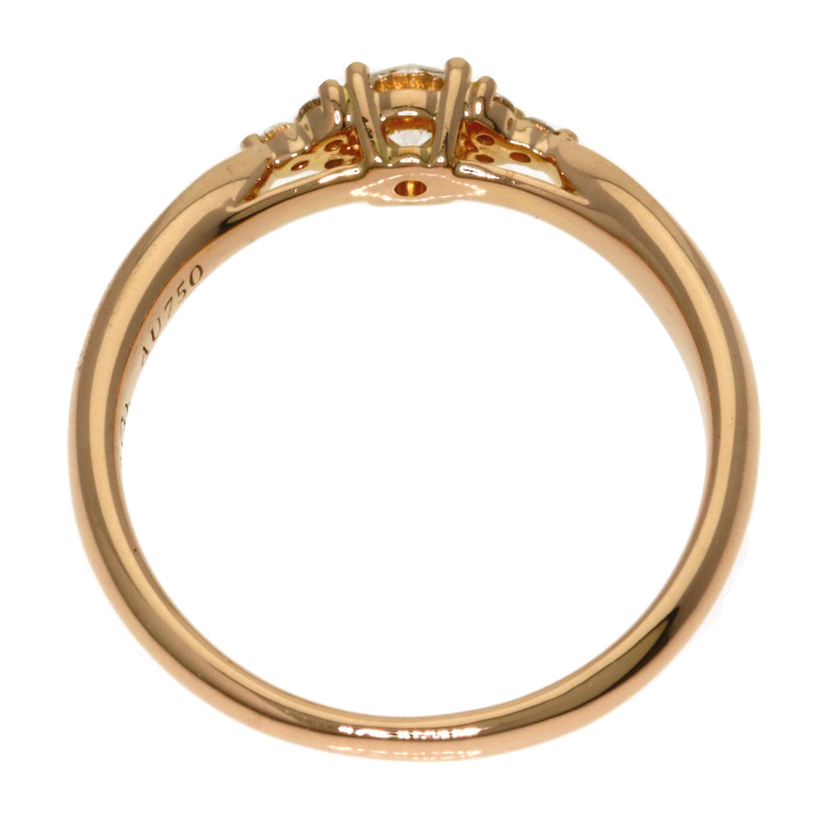 TIFFANY&Co. Harmony Cluster Side Stone Diamond Ring K18 Pink Gold Ladies [Used]