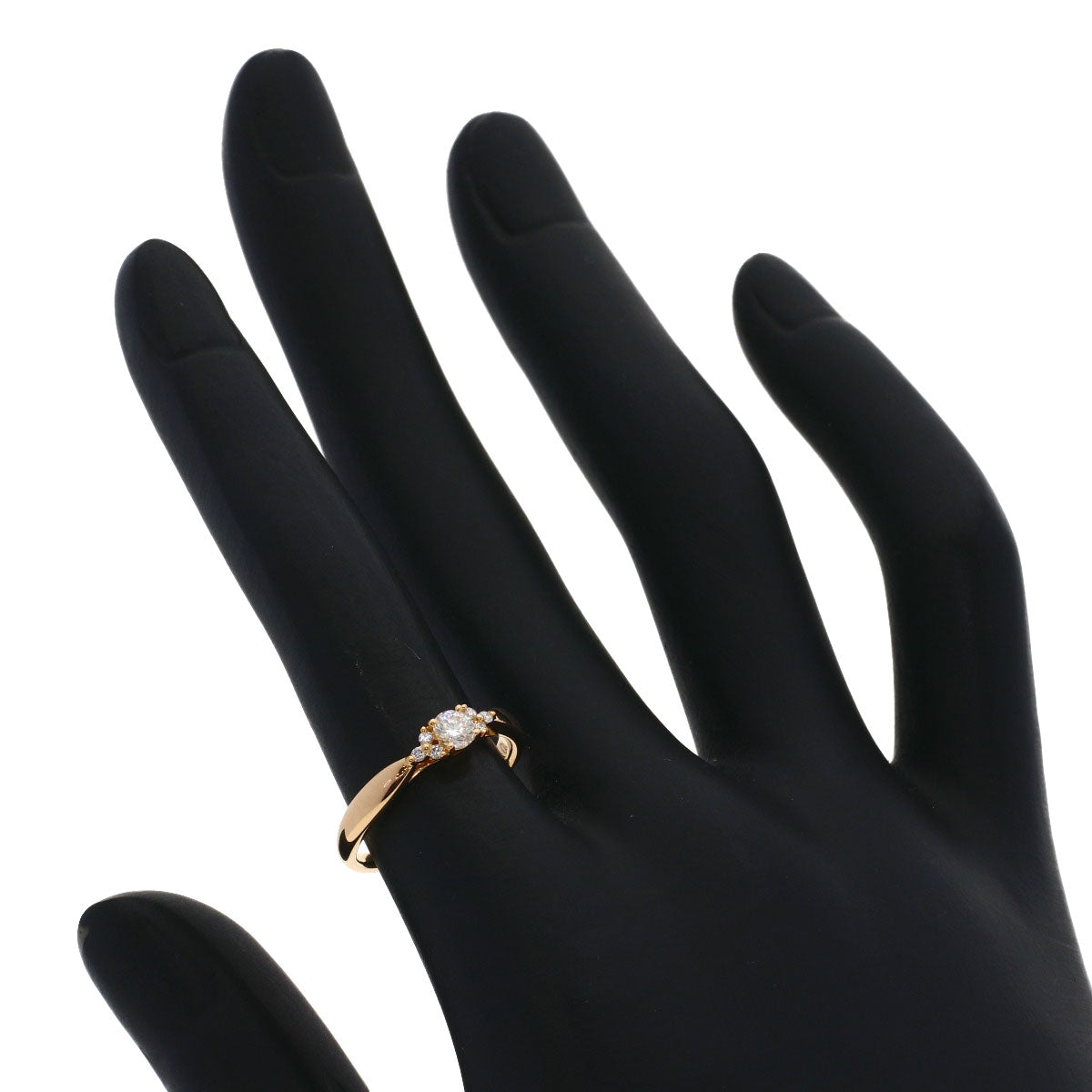 TIFFANY&Co. Harmony Cluster Side Stone Diamond Ring K18 Pink Gold Ladies [Used]