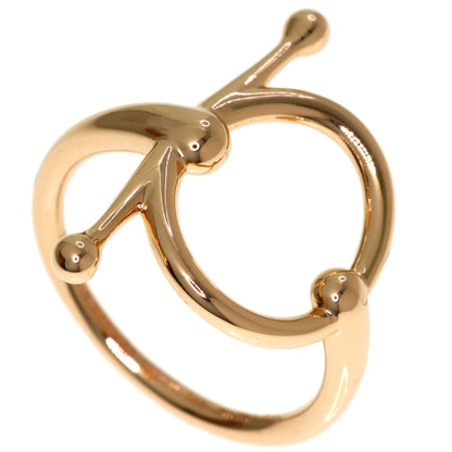 HERMES Filet d'Or #50 Ring K18 Pink Gold Ladies [Used]