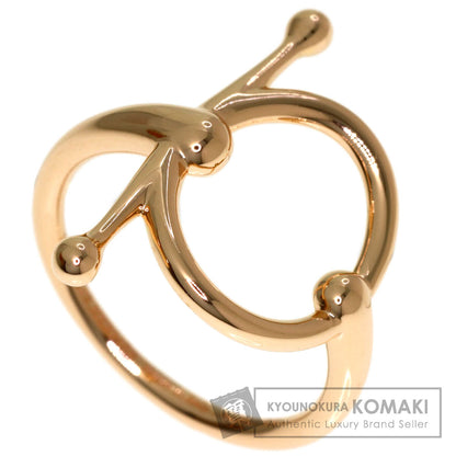 HERMES Filet d'Or #50 Ring K18 Pink Gold Ladies [Used]