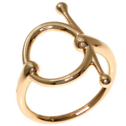 HERMES Filet d'Or #50 Ring K18 Pink Gold Ladies [Used]