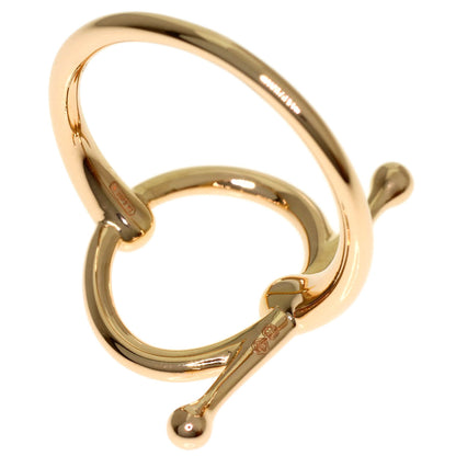 HERMES Filet d'Or #50 Ring K18 Pink Gold Ladies [Used]