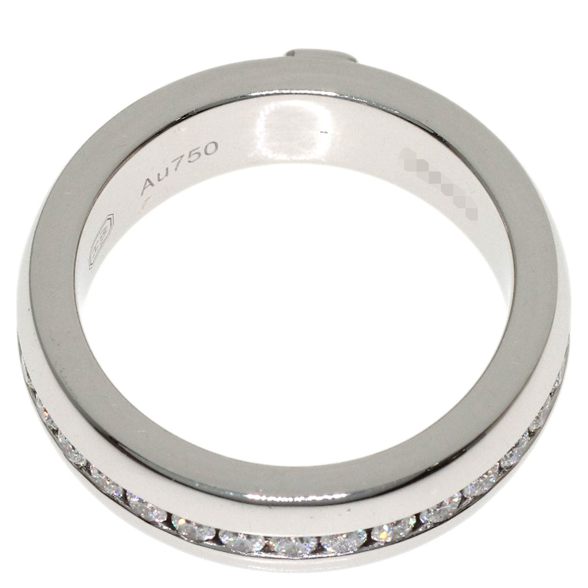 HARRY WINSTON HW Logo Diamond Ring K18 White Gold Ladies [Used]