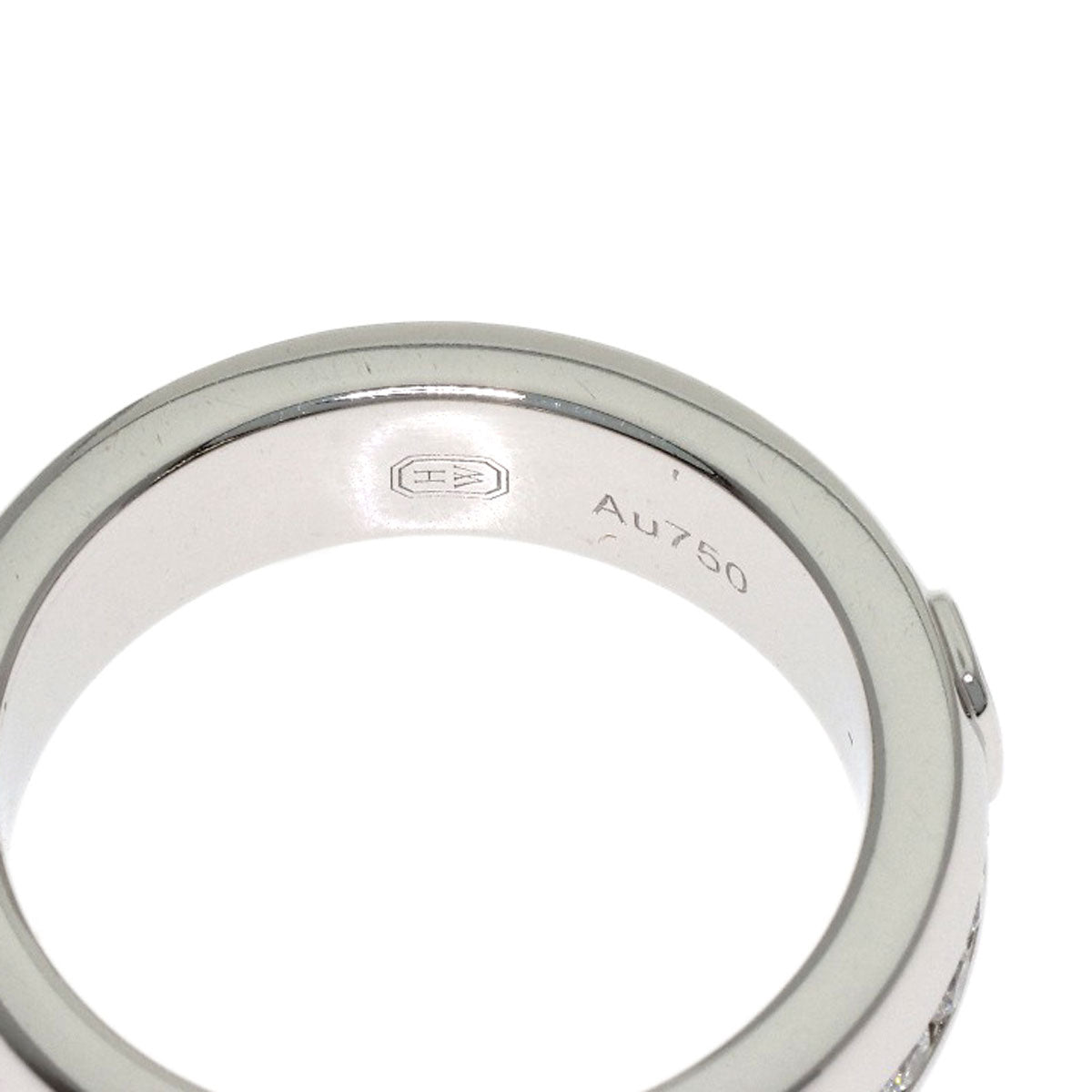 HARRY WINSTON HW Logo Diamond Ring K18 White Gold Ladies [Used]