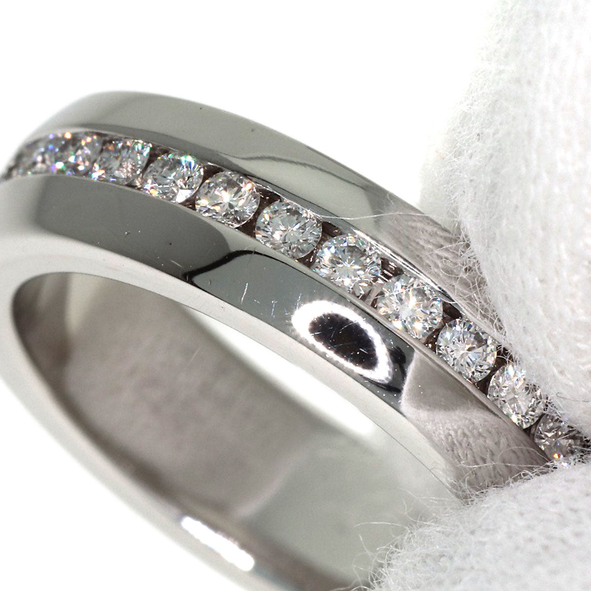 HARRY WINSTON HW Logo Diamond Ring K18 White Gold Ladies [Used]