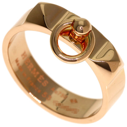 HERMES Collier de Chien PM #53 Ring K18 Pink Gold Ladies [Used]