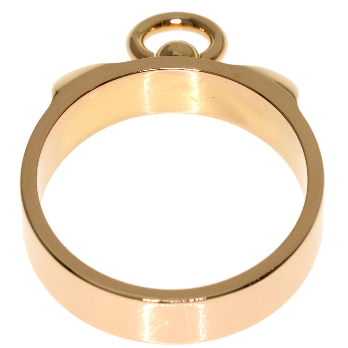 HERMES Collier de Chien PM #53 Ring K18 Pink Gold Ladies [Used]