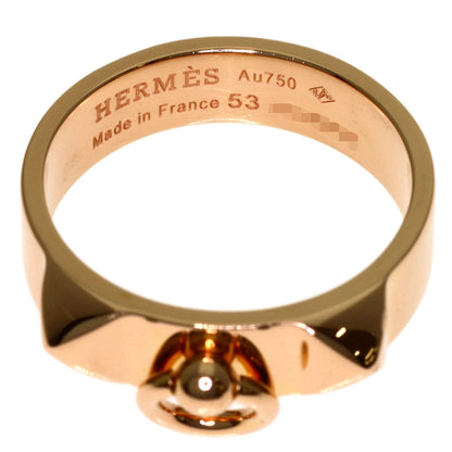HERMES Collier de Chien PM #53 Ring K18 Pink Gold Ladies [Used]