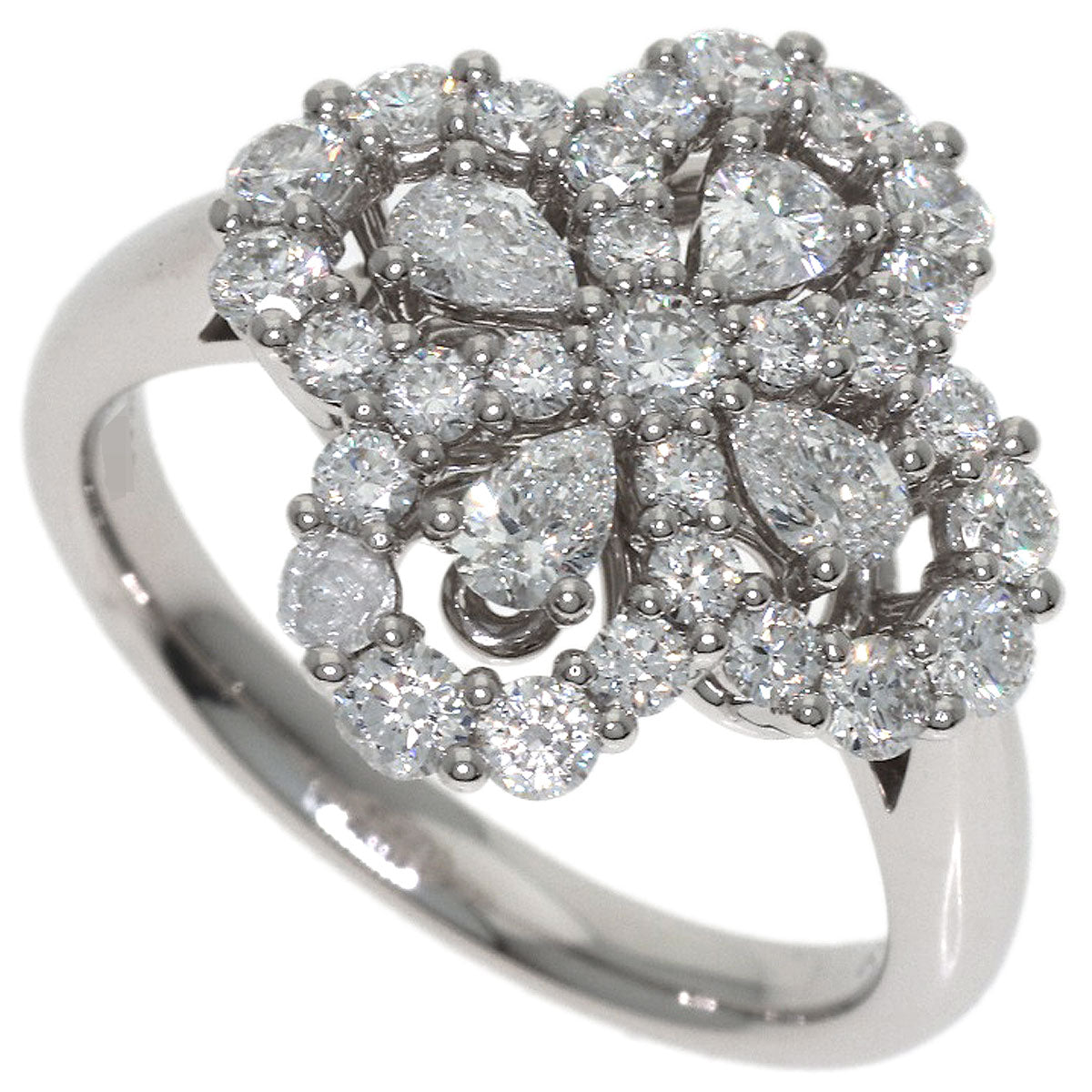 HARRY WINSTON Mini Loop Full Motif Ring with Diamonds Ring Platinum PT950 Ladies [Used]