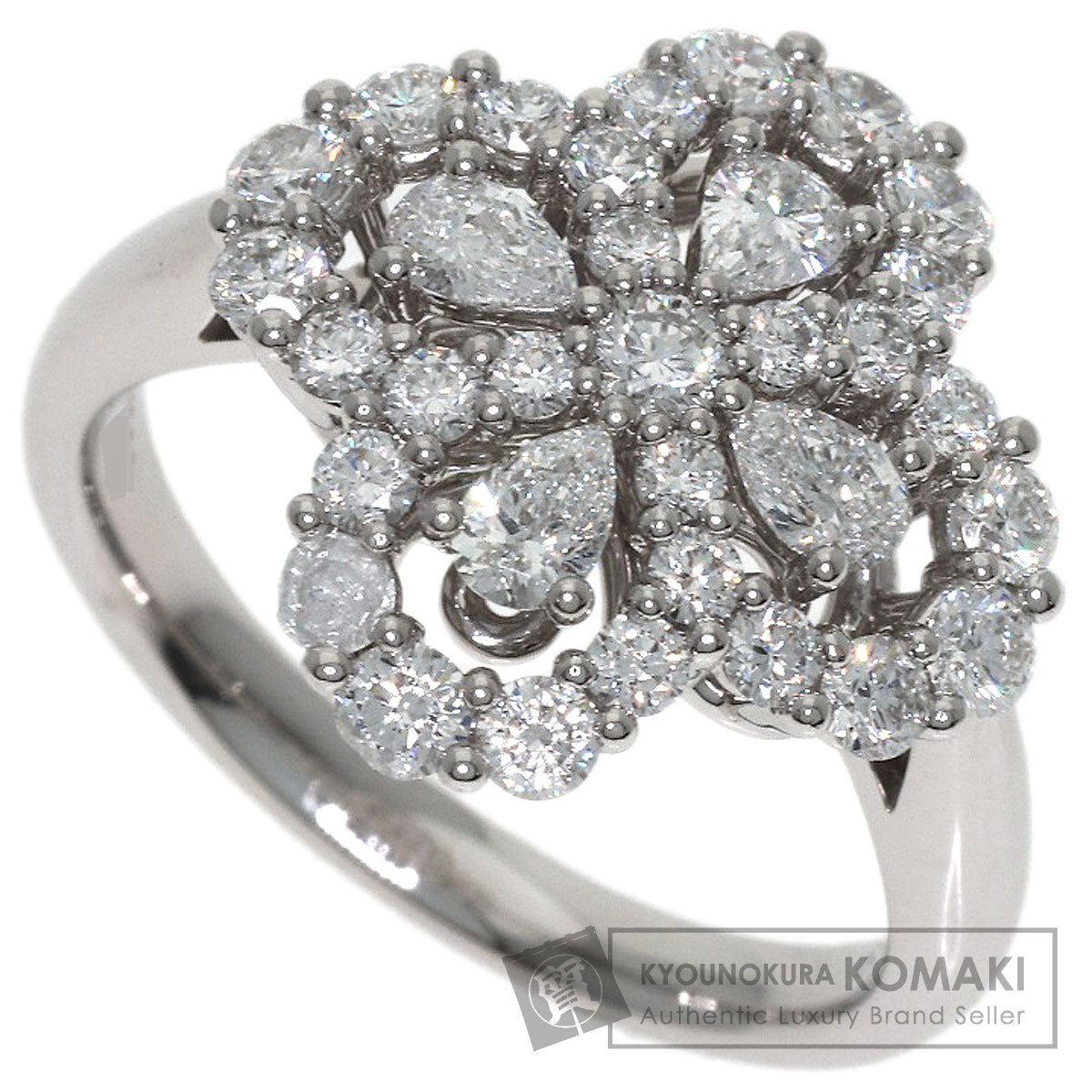 HARRY WINSTON Mini Loop Full Motif Ring with Diamonds Ring Platinum PT950 Ladies [Used]