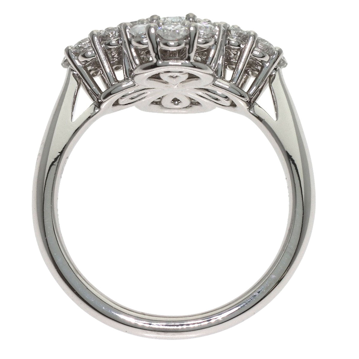 HARRY WINSTON Mini Loop Full Motif Ring with Diamonds Ring Platinum PT950 Ladies [Used]