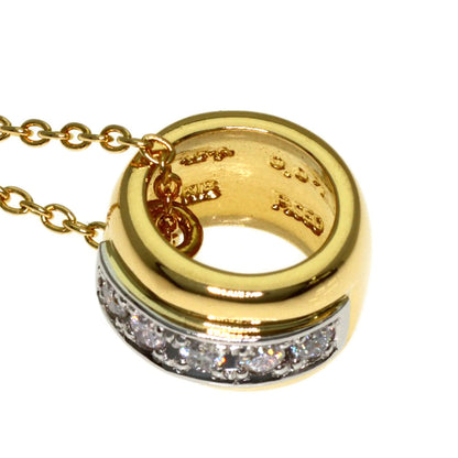 4℃ Diamond Necklace K18 Yellow Gold PT950Ladies [Used]