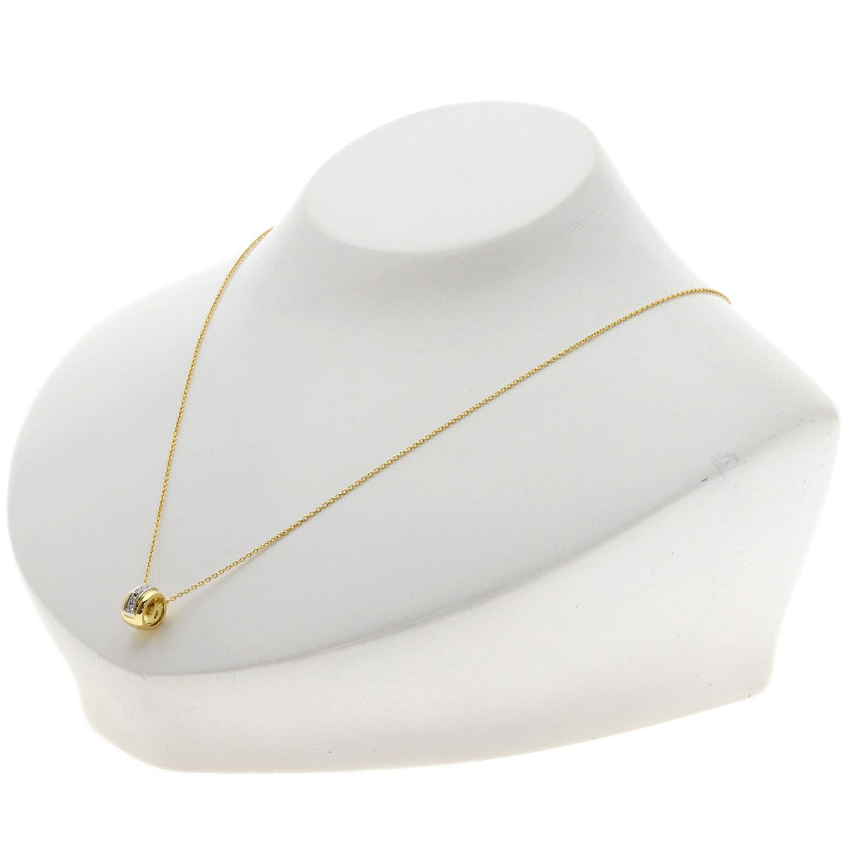 4℃ Diamond Necklace K18 Yellow Gold PT950Ladies [Used]