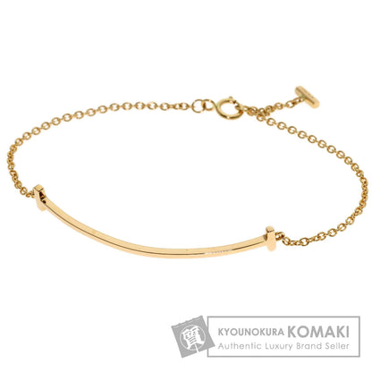 TIFFANY&Co. T smile small Bracelet K18 Pink Gold Ladies [Used]