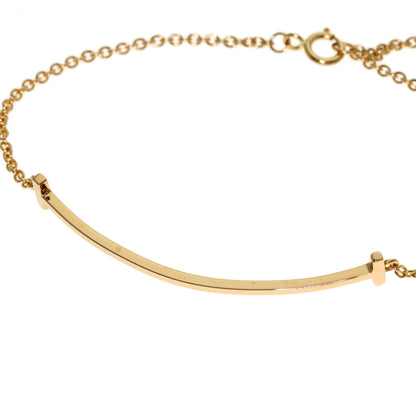 TIFFANY&Co. T smile small Bracelet K18 Pink Gold Ladies [Used]