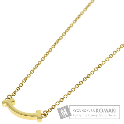 TIFFANY&Co. T Smile Mini Necklace K18 Yellow Gold Ladies [Used]