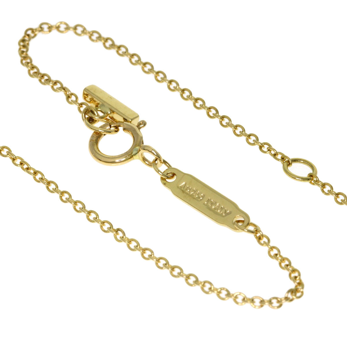 TIFFANY&Co. T Smile Mini Necklace K18 Yellow Gold Ladies [Used]