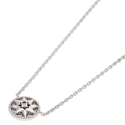 Dior Rose Devan Diamond Small Necklace K18 White Gold Ladies [Used]