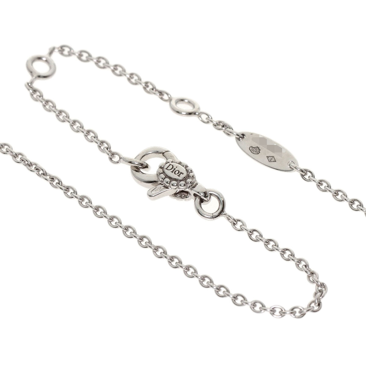 Dior Rose Devan Diamond Small Necklace K18 White Gold Ladies [Used]