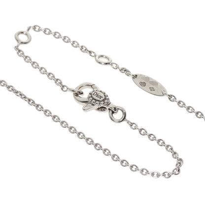 Dior Rose Devan Diamond Small Necklace K18 White Gold Ladies [Used]