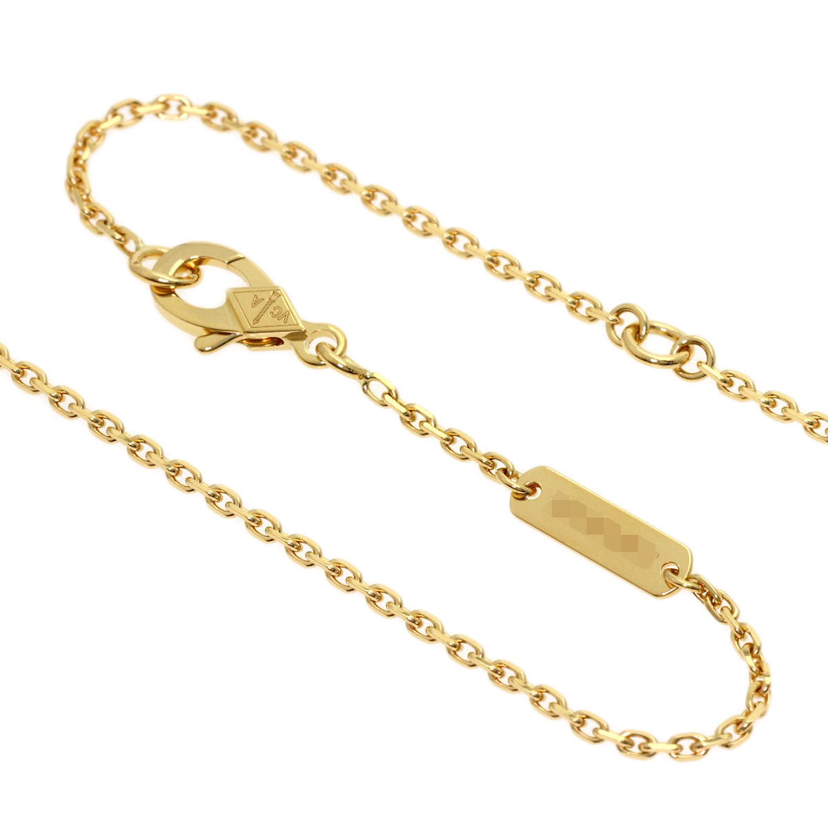Van Cleef & Arpels Vintage Alhambra Shell Necklace K18 Yellow Gold Ladies [Used]