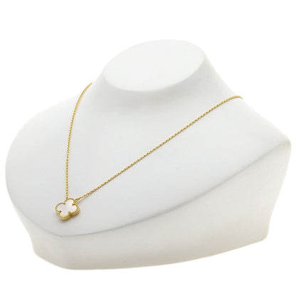 Van Cleef & Arpels Vintage Alhambra Shell Necklace K18 Yellow Gold Ladies [Used]