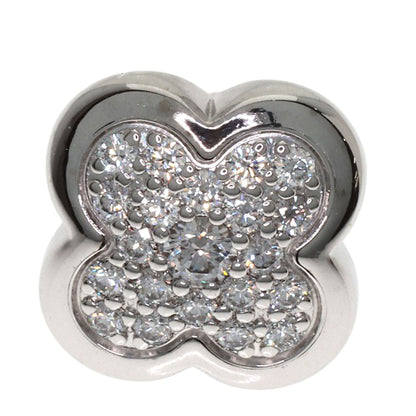 Van Cleef & Arpels Pure Alhambra Diamond earring K18 White Gold Ladies [Used]