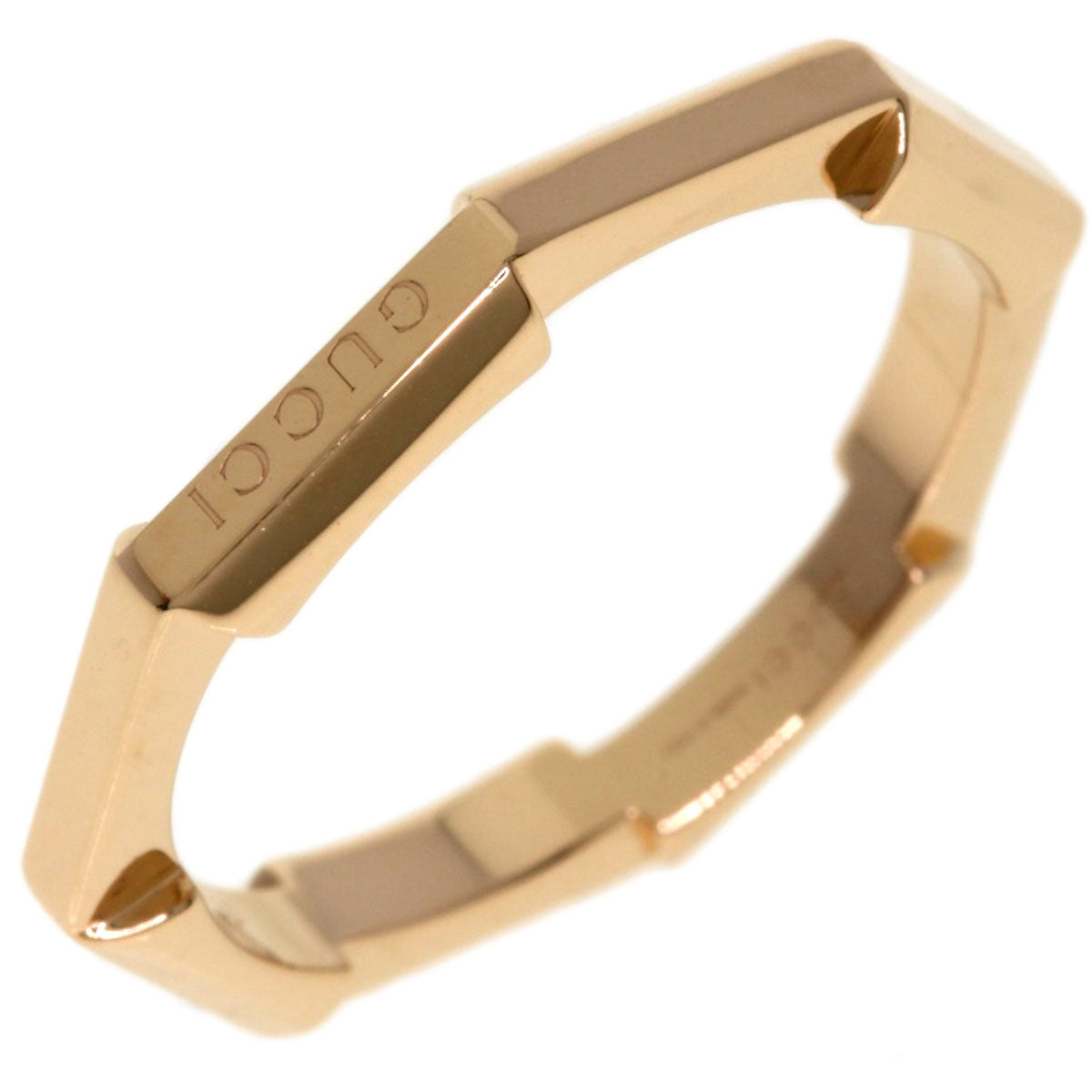 GUCCI Link to Love #11 Ring K18 Pink Gold Ladies [Used]