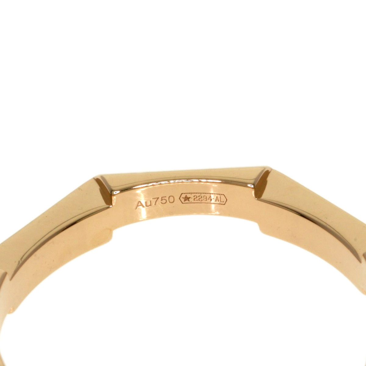 GUCCI Link to Love #11 Ring K18 Pink Gold Ladies [Used]