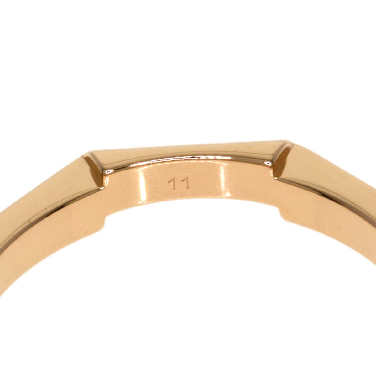 GUCCI Link to Love #11 Ring K18 Pink Gold Ladies [Used]