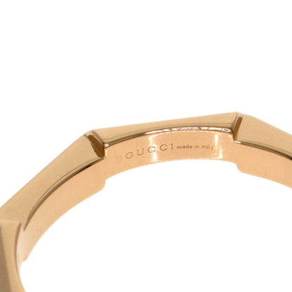 GUCCI Link to Love #11 Ring K18 Pink Gold Ladies [Used]
