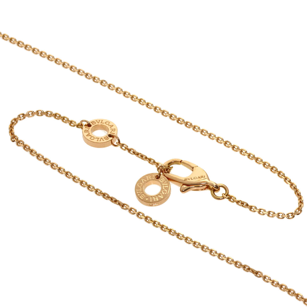 BVLGARI Diva Dream Diamond Carnelian Necklace K18 Pink Gold Ladies [Used]