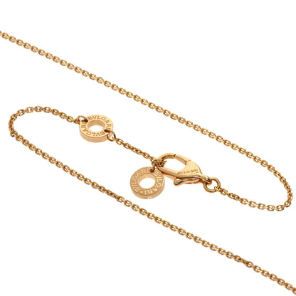 BVLGARI Diva Dream Diamond Carnelian Necklace K18 Pink Gold Ladies [Used]